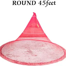 ahmedenterprise 8mm Mesh size Fishing Net Red colour (3kg) Fishing Net image 3