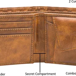 dgools Men Casual, Evening/Party, Formal Orange Artificial Leather Wallet image 4