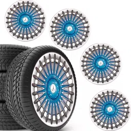 CAR WHEEL CAP/WHEEL COVER RUSH DEGINE "SILVER_BLUE" 13 INCH Wheel Cover For Tata Indica, S-Presso Lxi, Zen Estilo, A-Star, Indica, Accent, Eeco, A-Star, Alto K10-image-69
