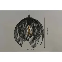 decor darling Simsek Metal Iron Hanging Light (Black ) image 3