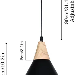 homesake Conical Metal Cage Pendant Light, Nordic Modern Ceiling Lamp (Bulb Not Include) Pendant Lamp Ceiling Lamp image 3