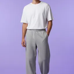 clothy Men Printed Grey Track Pants-picture-10