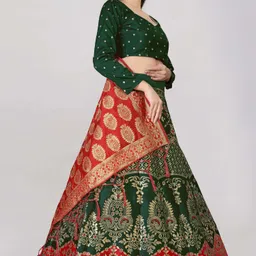 divastri Self Design Semi Stitched Lehenga Choli image 3