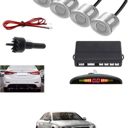 aarsh store Universal 4 Silver Reverse Parking Sensor-AF25N465 Universal 4 Silver Reverse Parking Sensor-AF25N465 Parking Sensor-picture-18