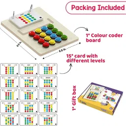 vns Kids Slide Puzzle Game Color & Pattern Matching Learning Toys for 4-8 Years image 3