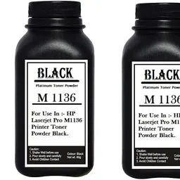 Black HP Laserjet Pro M1136 Mfp Laser Toner Powder Pack Of 3 Bottle 80Gms Each.. Black Ink Toner Powder-image-12