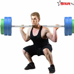 starx 20 kg Multi Color 100% Rubber Plates for Use of Home Gym Combo Home Gym Combo image 4