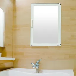 pgen SMALL MINI COMPACT BATHROOM WALL CABINET SHELF STORAGE & ORGANISER WITH MIRROR Polypropylene Wall Shelf-picture-20