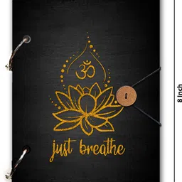 mr kraft wooden engraving diary notebook 6*8 inches 120 pages x-005 A5 Diary unruled 120 Pages image 4