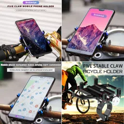 brolaviya Bike Bicycle MTB Handlebar Mount Aluminum Alloy Mobile Phone Holder Bike Mobile Holder image 2