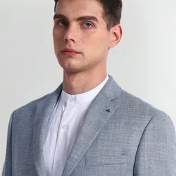 Arrow Self Design Slim-Fit Single-Breasted Formal Blazer image 2