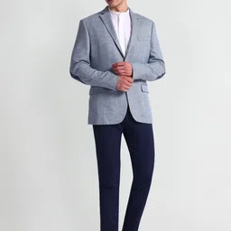 Arrow Self Design Slim-Fit Single-Breasted Formal Blazer image 5