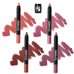MARS Set Of 4 Transfer Proof Matte Lip Crayons 14gm-picture-32