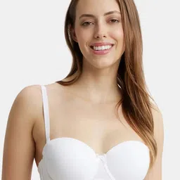 Jockey Under Wired Padded Cotton Full Coverage Multiway Styling Strapless Bra-FE52-picture-36