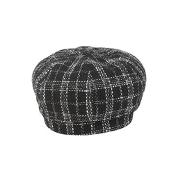 iSWEVEN Unisex Checked Cotton Ascot Cap image 5