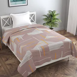 MORADO Brown & White Geometreic-Printed Double Queen Duvet Cover-picture-39