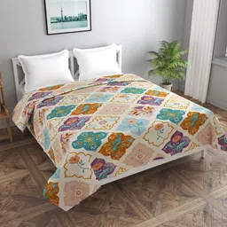 MORADO Purple & Blue Printed Double Queen Duvet Cover-picture-24