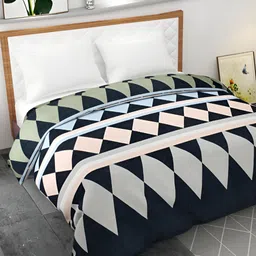 Bromwick Blue & Peach Printed 250 TC DuvetCover-picture-36