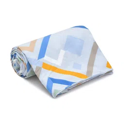 RRC Blue Geometric Printed Single Duvet Cover With Zipper & Ties image 3