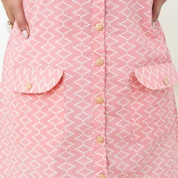 WEAVLLITE Polka Dot Print Shirt Dress image 3