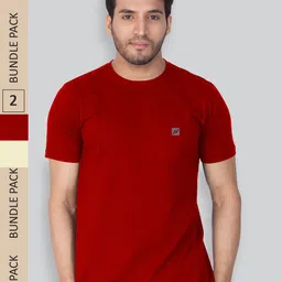 LUX NITRO Pack Of 2 Round Neck Lounge T-Shirts image 1