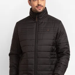 SPYKAR Men Black Puffer Jacket image 1