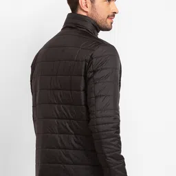SPYKAR Men Black Puffer Jacket image 4