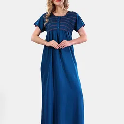 Be You Round Neck Maxi Nightdress-image-45