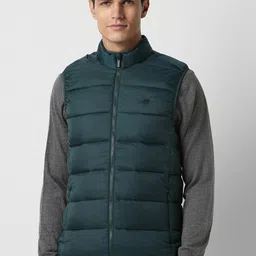 Peter England Casuals Mock Collar Padded Jacket-picture-28