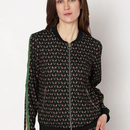 Vero Moda Stand Collar Brand Logo Printed Lightweight Bomber Jacket-picture-48
