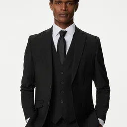 Marks & Spencer Long Sleeve Double Vent Single Breasted Blazers image 1