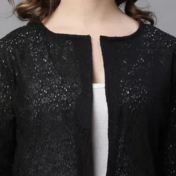 UnaOne Self Design Pure Cotton Shrug image 3