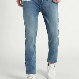 Dennis Lingo Men Clean Look Mid-Rise Cotton Tapered Fit Jeans-image-98