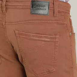 Indian Terrain Men Brooklyn Slim Fit Mid-Rise Clean Look Stretchable Jeans image 4