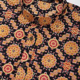 NEUDIS Men Black & Yellow Printed Kurta image 5