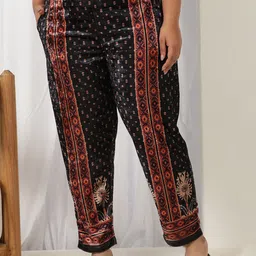Amydus Women Plus Size Ethnic Motifs Printed Trouser-picture-20