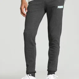Puma Men Zippered Graphic Printed Slim Fit Track Pants image 1