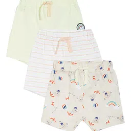 MINI KLUB Boys Pack Of 3 Printed Regular Fit Shorts-picture-11