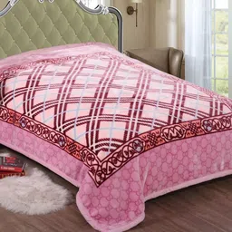 Signature The Club Collection Pink Heavy Winter Double Bed Blanket-image-52
