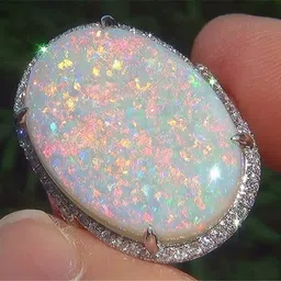yuren Women Jewelry Large 925 Silver Fire Opal Gemstone Ring Wedding Engagement Women Jewelry Sz6-10 image 2