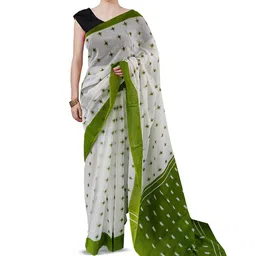 JAIPURI BLOCK PRINT Block Printed Pure Cotton Saree-image-63