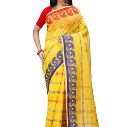DipDiya Ethnic Pure Cotton Taant Saree-picture-28