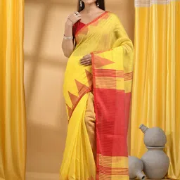 DESH BIDESH Pure Cotton Khadi Saree image 1