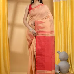DESH BIDESH Pure Cotton Khadi Saree image 1