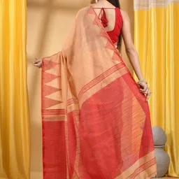 DESH BIDESH Pure Cotton Khadi Saree image 3