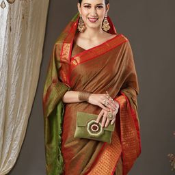 Saree mall Woven Design Zari Taant Sarees-picture-45