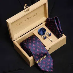 LOUIS STITCH Men Italian Silk Necktie Accessory Gift Set-image-80