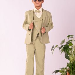 VASTRAMAY Boys Slim Fit Single-Breasted Five-Piece Party Suit-picture-44
