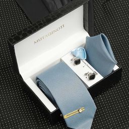 MUTAQINOTI Men Silk Necktie Accessory Gift Set-picture-11