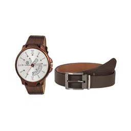MARKQUES Men Set of 2 Watch and Belt Accessory Gift Set image 1